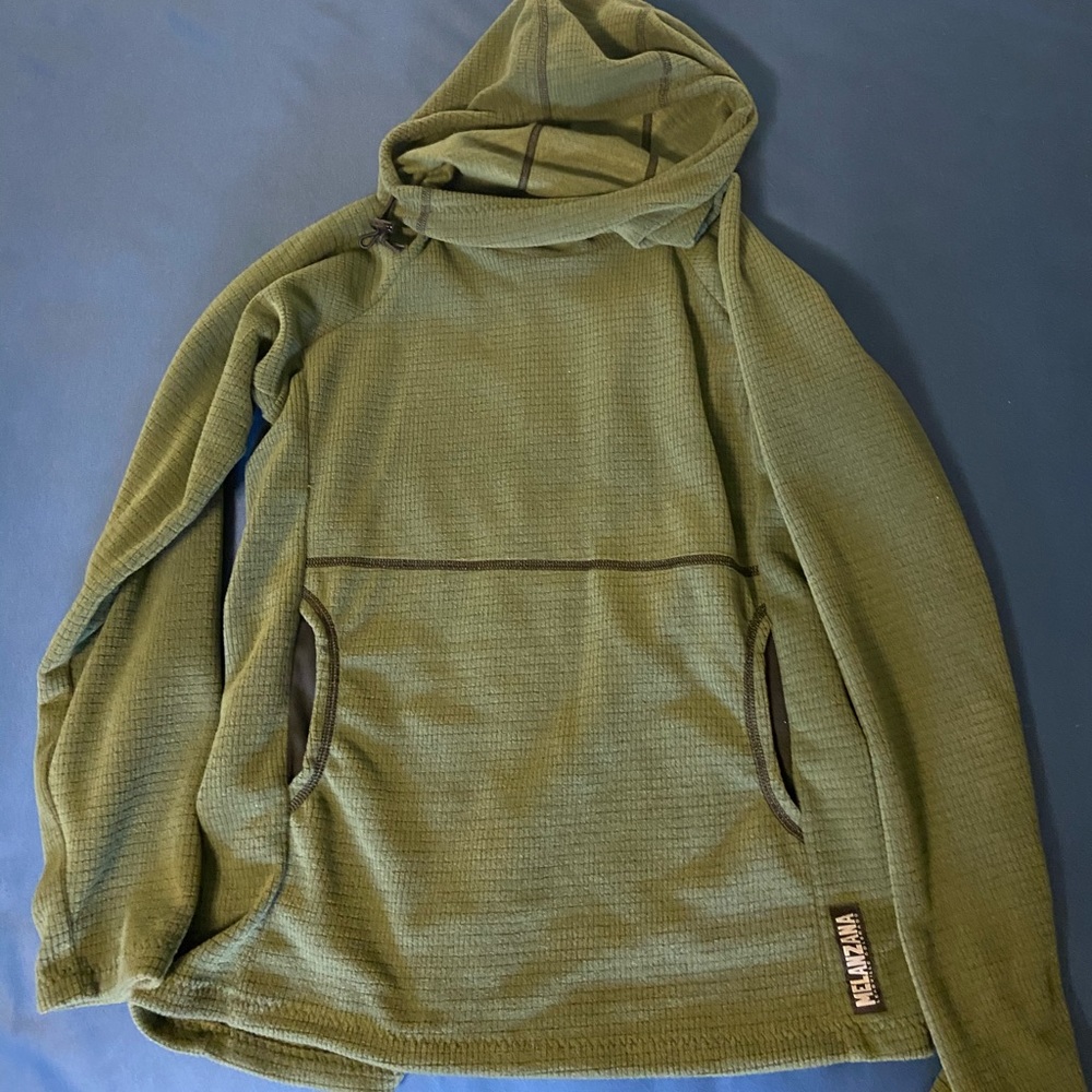 Melanzana micro grid hoodie
